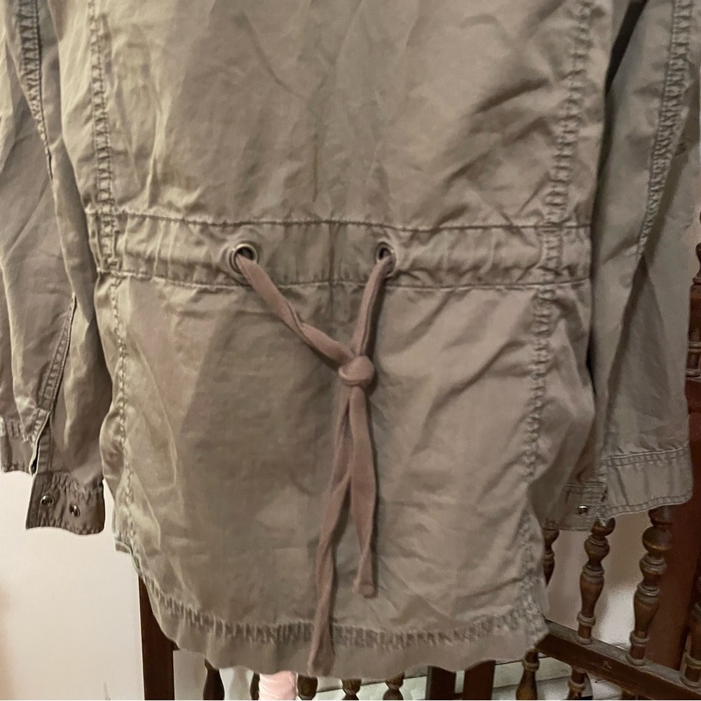 EDDIE BAUER Khaki Green 100% Cotton Utility Jacket XL - Picture 9 of 9